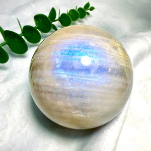 Esfera de Piedra Lunar Azul de Estilo Bohemio de Alta Calidad al por Mayor, Cristal Natural para Decoración del Hogar Única y Regalos Navideños - Product Image 2