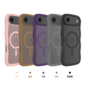 Fundas para iPhone con Patrón de Ondas, Funda Magnética para iPhone 15/16/17 Pro Max, Cubierta Protectora Anticaídas - Product Image 1