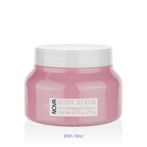Pots d'<span class=keywords><strong>argile</strong></span> pour cire d'épaule ronde de 250ml PET PCR contenant de lotion pour gommage au beurre de corps pots en plastique <span class=keywords><strong>rose</strong></span> de 8oz avec couvercles blancs - Product Image 1