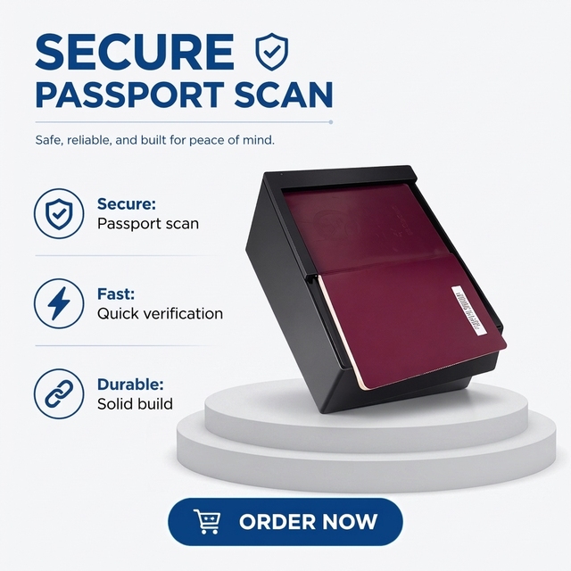 Ocr and Msr Passport Reader for Advanced Epassport Reader Full Page Epassport Scanner SDK System Integrate Solution