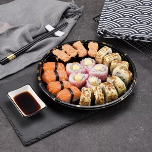 YS-20 Einweg-Salat- und Snackbehälter aus PET-Kunststoff, Takeaway-Sushi-Teller, Keks- und Nudel-Servierplatte mit individuellem Aufdruck - Product Image 4