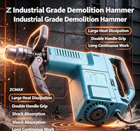 ZCMAX 11E Schwerlast-Abbruchhammer 1240W Sechskant-Schaft 1800BPM Elektrischer Meißelhammer für Beton- und Steinbrechen