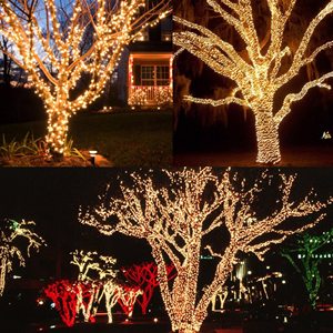 Luci Natalizie a LED <span class=keywords><strong>ALADINO</strong></span> 220V Collegabili Impermeabili 2700K Bianco Caldo Morbido 100 Luci per Esterni Halloween Matrimoni Feste - Product Image 1