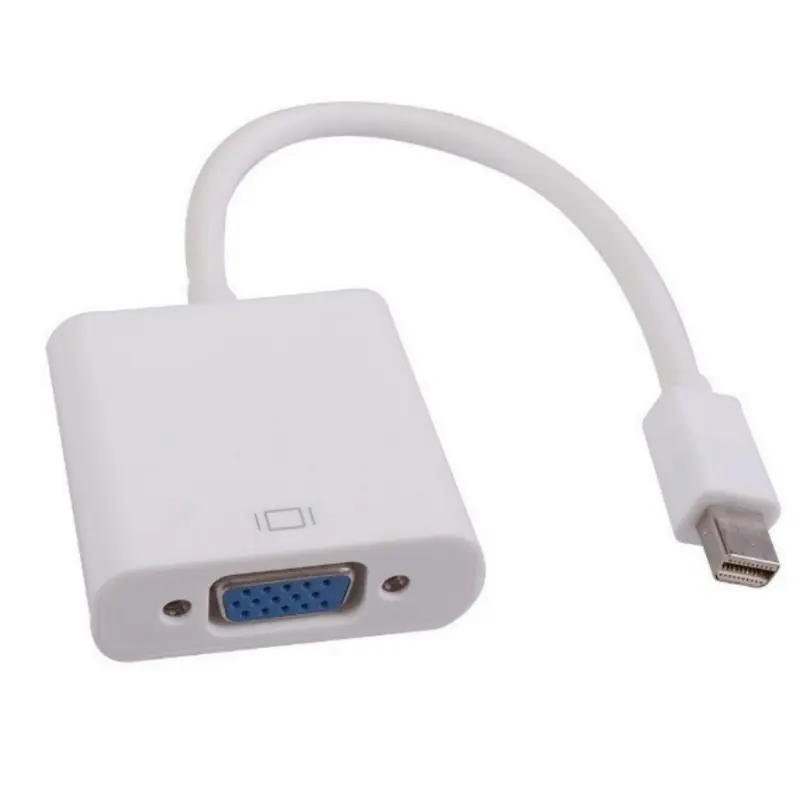 Преобразователь адаптера Mini DisplayPort to VGA 1080p, обычно используемый кабель для HDTV, проектор для ноутбука, монитор для подключения Mini DP VGA