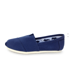 Zapatillas de Ballet de Lona con Punta en Pico, Transpirables, para Mujer, para Todas las Temporadas, Color Sólido, Suela de Goma Blanca - Product Image 3