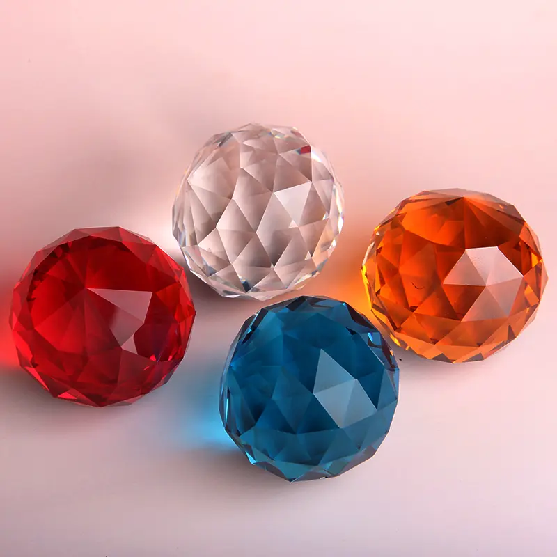 2017 Best Selling Custom 30 Mm Kleine Kristallen Bol Met Binnenkant Rose