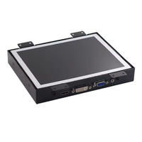 Moniteur à écran ips à cadre ouvert de 8 pouces avec interface VGA DVI HD DC 12V écran LED boîtier en métal moniteur à écran tactile