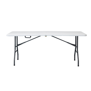Mesa Dobrável de 1,80m para Exterior com Trava de Plástico e Revestimento em Pó com Design Robusto para Jantares, Casamentos ou Festas - Product Image 4