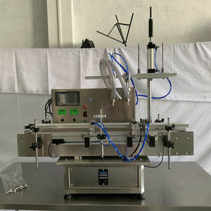 เครื่องบรรจุของเหลวแบบตั้งโต๊ะอัตโนมัติเต็มรูปแบบ หัวบรรจุคู่ ระบบนิวเมติก 220 โวลต์ พร้อมมอเตอร์ปั๊ม PLC - Product Image 4