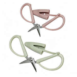 Nouvelles mini-ciseaux colorés multifonctionnels avec housse en silicone, petits ciseaux à broder, mini-ciseaux de voyage - Product Image 2