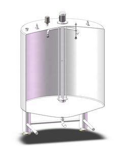 ถังผสมสีไวนิลสำหรับอุตสาหกรรม SUS304 1000L ถังกวนสีไวนิลและสีไวนิลถังผสมผนังความเร็วสูง - Product Image 3