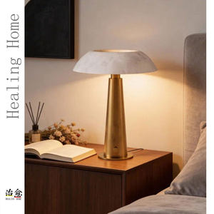 Metal Mushroom Table Lamp <b>Led</b> Touch Dimming Cordless <b>Battery</b> Powered For Bedroom Study Bar Decor - Product Image 1
