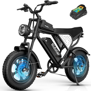 Moto tout-terrain pour garçons de 10 à 14 ans, avec moteur arrière, batterie au lithium 48V 20Ah, modèle Q20 16 pouces - Product Image 1