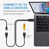Schwarzes USB 2.0-Verlängerungskabel A bis A - M/F 28/24AWG 6ft USB 2.0-Verlängerungskabel-6ft USB-Stecker-Buchse