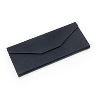 Étuis à lunettes en cuir PU de forme triangulaire multicolores personnalisés, boîte à lunettes noire avec logo pour emballage cadeau de Noël
