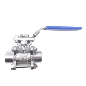 Vanne à boisseau sphérique sanitaire en acier inoxydable 304 de qualité alimentaire, à trois pièces, à plateforme haute, filetage <span class=keywords><strong>BSPP</strong></span>, sans retenue - Product Image 5