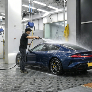 Dalles de sol en plastique antidérapantes 40x40cm carrées en PP avec trous de drainage, imperméables, résistantes à l'eau, écologiques pour la maison - Product Image 6