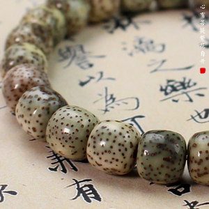 สร้อยข้อมือเมล็ดโพธิ์ลายดาว 8x9 มม. หินธรรมชาติขัดมือ ใส่ได้ทุกวันสำหรับทุกเพศ - Product Image 2