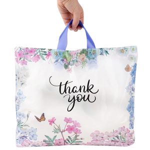 Bolsa de Regalo 15x12 de Plástico con Asa Suave y Diseño Floral - Product Image 1