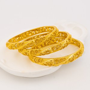 Gioielli di Lusso in <span class=keywords><strong>Oro</strong></span> 24 Carati per Donne, Bracciali e Braccialetti Ispirati a Dubai, Accessori di Lusso Femminili - Product Image 5