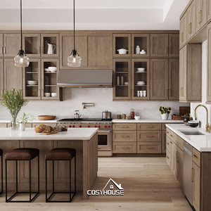 Mueble de Cocina Modular Personalizado con Almacenamiento de Múltiples Cajones y Encimera de Granito, Juego Completo de Muebles de Cocina para Apartamento o Villa - Product Image 3