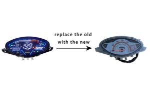 Vente Directe de lUsine Accessoires de Moto Tachymètre Odomètre Tableau de Bord Numérique Pour Moto pour <span class=keywords><strong>Corven</strong></span> Energy 110 - Product Image 2