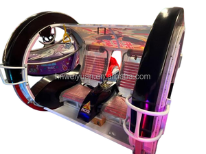 Voiture électrique à bascule Happy Le Bar Car avec éclairage LED rotatif à 360 degrés pour enfants et <span class=keywords><strong>adultes</strong></span>, idéale pour les parcs d'attractions - Product Image 1