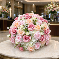 Boules de fleurs artificielles en soie personnalisées pour centres de table décoratifs de mariage et événements (vente en gros)