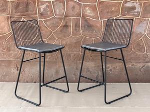 Chaises de bar modernes en bois de noyer et chêne avec pieds en métal, table pliante intégrée, tendances Jodhpur, mobilier industriel - Product Image 4