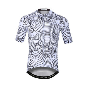 Maillot de cyclisme d'été polyvalent à imprimé graphique, unisexe, doux pour la peau, à manches courtes, pour hommes et femmes, pour une utilisation toute la journée - Product Image 1