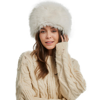 Chapeau Bob en Fausse Fourrure de Renard 2024, Couleur Unie, Doux et Chaud, Coupe-Vent, pour Femme, Idéal Cyclisme, Ski, Pêche, Voyage, Activités de Plein Air, Adultes
