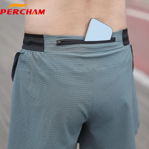 <span class=keywords><strong>Pantaloncini</strong></span> da Corsa <span class=keywords><strong>con</strong></span> Logo Personalizzato Fascia Elastica a Vita Alta Termosaldati <span class=keywords><strong>con</strong></span> <span class=keywords><strong>Tasche</strong></span> e Fodera Interna per Maratona - Product Image 2