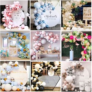 Kit de arco de guirnalda de globos de látex de macarrón rosa púrpura para boda fiesta de cumpleaños niños adultos Baby Shower decoraciones de Navidad - Product Image 2