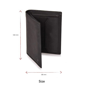 Porte-cartes en cuir de vachette triple beauté sac d'argent <span class=keywords><strong>portefeuille</strong></span> en cuir court pour hommes pour unisexe - Product Image 5