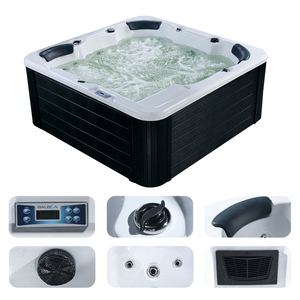 Jacuzzi spa extérieur spa avec <span class=keywords><strong>pompe</strong></span> à <span class=keywords><strong>chaleur</strong></span> balboa spa 6 personnes jacuzzi extérieur spa jet system débordement jacuzzi - Product Image 3