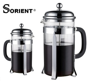 600ml 1000ml Vente chaude <span class=keywords><strong>Cafetière</strong></span> en acier inoxydable et en verre <span class=keywords><strong>Cafetière</strong></span> à piston <span class=keywords><strong>française</strong></span> Théière - Product Image 1
