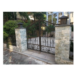 ที่กำหนดเองโครงการสีเขียวหินตารางเสาคอลัมน์ Cladding,ประตูหลักเสาออกแบบพลังงานแสงอาทิตย์สำหรับบ้าน - Product Image 1