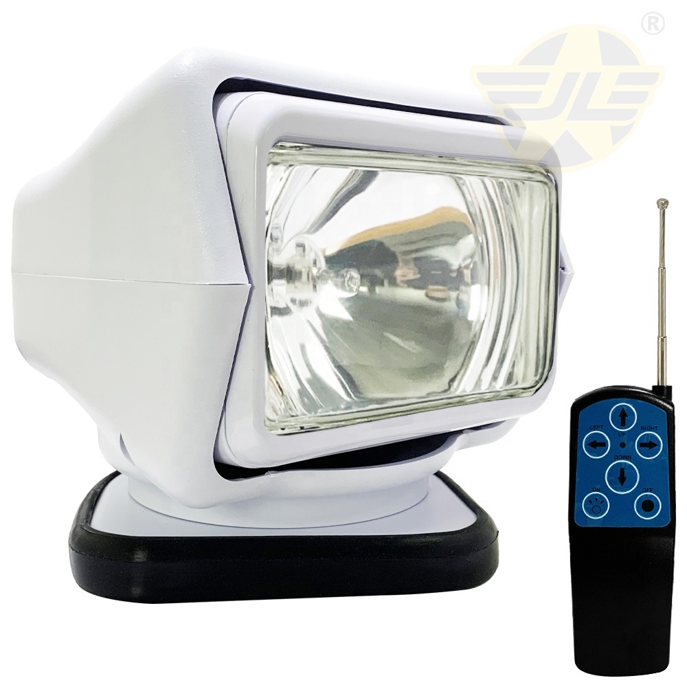 24V Halogen Car Roof Work Light for Truck Magnetic Rotating Marine Spotlight Wireless Remote Spot Beam Searchlight