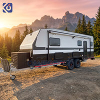 Caravane Teardrop 4x4 tout-terrain 2024, fabriquée en usine, abordable, avec panneaux solaires et mobilier personnalisés, pour voyages hors route