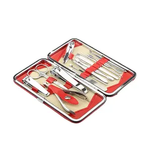 Kit de herramientas de manicura y pedicura 13 en 1, tijeras para uñas, cortaúñas, cuchillo para uñas