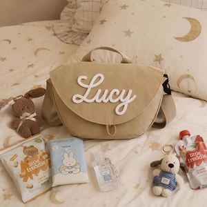 Bolsa de Lona Personalizada con Bordado, para Niños, Estilo Bandolera, Color Sólido, Ideal para Viajes, Perfecta para Baby Shower - Product Image 5