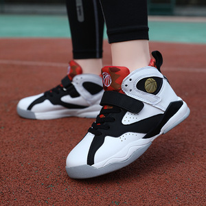 Chaussures de basket-ball pour enfants, garçons, tige synthétique, doublure en maille, semelle extérieure en caoutchouc, semelle intermédiaire en EVA, chaussures d'entraînement légères et antidérapantes - Product Image 4