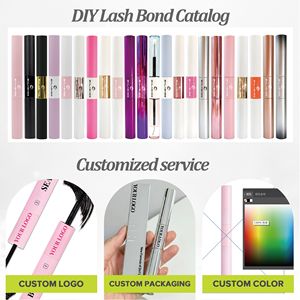 Kit d'Extension de Cils DIY Effet Vison Longue Durée 7-10 Jours, Bond et Scellant, Cils en Grappes en Segments Courbure C D - Product Image 6