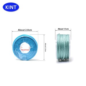 Mini <span class=keywords><strong>bobine</strong></span> <span class=keywords><strong>de</strong></span> <span class=keywords><strong>fil</strong></span> à tresser teint n° 72, 0,8 mm, sinterisable, adapté au tréfilage et à la perlage ; cordon rouge fait main, pack petite quantité - Product Image 2
