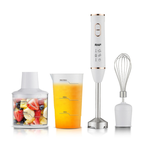 RAF 15000 RPM 4 in 1 Home Mixer Appliances Set Hand Blender With Plastic Container and Push Button Controls Hand Blender Hand - Product Image 1