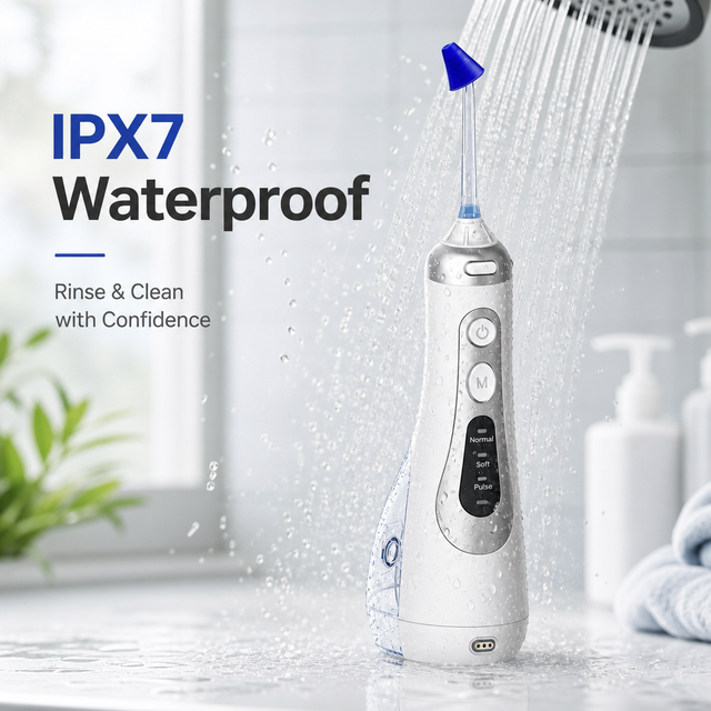 Carepik Electric Nasal Irrigator 200ml Capacity 1000mAh Battery-Medical Grade Nose Cleaner for Smell Removal Dehumidification