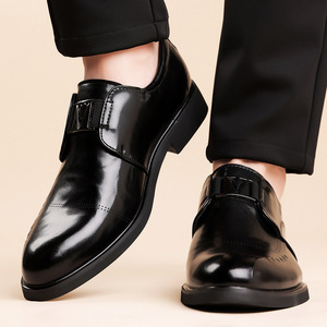 Chaussures habillées en cuir noir pour hommes, à lacets, pour le bureau, la carrière, formelles, décontractées, taille adulte 35 à 50 - Product Image 3