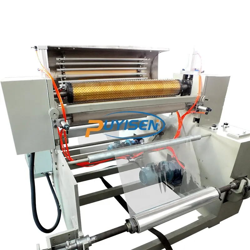 PYS-1600 Automatic Pp Non-woven Non Woven Fabric Dot Hole Perforation Cutter Rewinder Machine