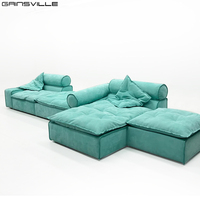 Gains ville Möbel Italienisches Design Stoff Beige Modulares Sofa Luxus Wohnzimmer möbel Villa Sofas für Zuhause Luxus