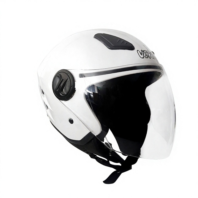 Foreign Trade ECE2206 ABS Shell Motorcycle Helmet for Men and Women Four Seasons 3/4 Half Helmet with Clear Visor